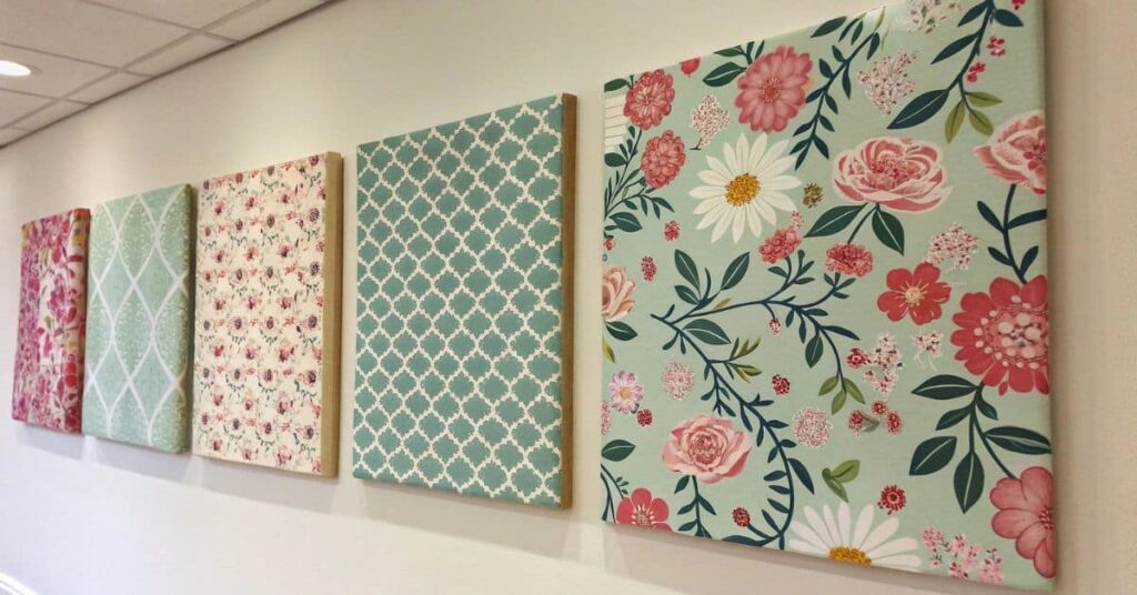 Fabric-Wrapped Wall Canvases